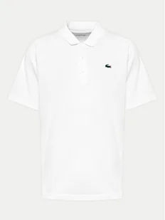 Lacoste Polo DH3201 Biały Regular Fit - Koszulki męskie - miniaturka - grafika 1