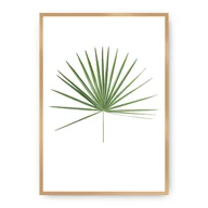Plakaty - Dekoria Dekoria Plakat Tropical Leaf Green 70 x 100 cm Ramka Złota 223H-000-14 - miniaturka - grafika 1