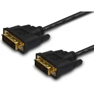 Kable komputerowe i do monitorów - Elmak SAVIO CL-53 Kabel DVI DM - DVI DM 24+1 dual link, 2 ferryty, 3m - miniaturka - grafika 1