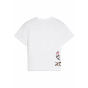 Dziecięca luźna koszulka PUMA x HELLO KITTY AND FRIENDS z grafiką PUMA White - Odzież sportowa dziecięca - miniaturka - grafika 1