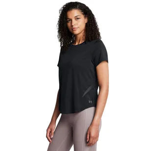 Damska koszulka treningowa Under Armour Vanish Elite Vent Loose Ss - czarna - UNDER ARMOUR - Koszulki sportowe damskie - miniaturka - grafika 1