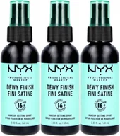 Utrwalacze do makijażu - NYX PROFESSIONAL MAKEUP Makeup Setting Spray Dewy Finish x 3 - miniaturka - grafika 1
