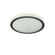 Lampy sufitowe - Nowoczesny plafon łazienkowy na bazie okręgu LP-550/1C S 4BK z serii VEGAS - miniaturka - grafika 1