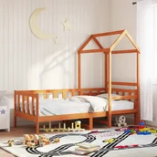 Łóżka dla dzieci i młodzieży - vidaXL Zestaw Łóżka Dziennie 2 pcs Woskowy Brąz Lite drewno sosnowe - miniaturka - grafika 1