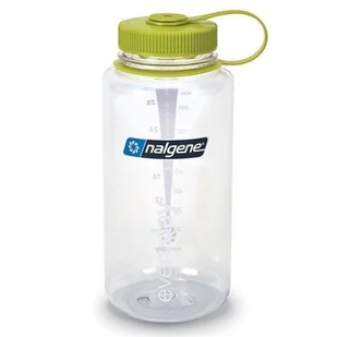 Nalgene, Butelka, WM Clear with  Green Loop-Top Closure, 1 l - Shakery i bidony sportowe - miniaturka - grafika 1
