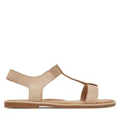 Buty dla dziewczynek - Sandały Nelli Blu CS166-3A Beżowy - miniaturka - grafika 1