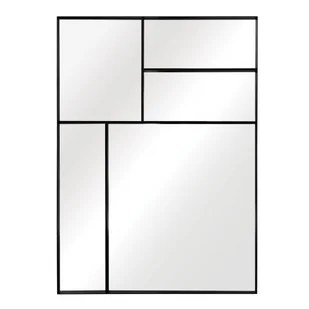 Lustro dekoracyjne Drian czarne 84 x 115 cm Inspire - Lustra - miniaturka - grafika 1