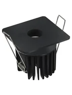 Lampy pozostałe - ACALAMA LE61601 Lampa natynkowa kwadratowa aluminiowa czarna energooszczędna - miniaturka - grafika 1