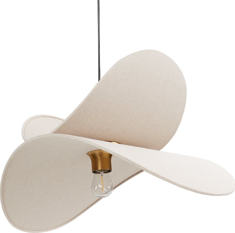 Lampa wisząca Beliani Lampa wisząca beżowa MASCOTA