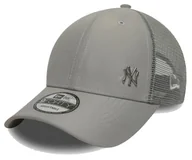 Czapki damskie - Czapka z daszkiem NEW ERA NYY Flawless 9FORTY Adjustable Cap szara - miniaturka - grafika 1