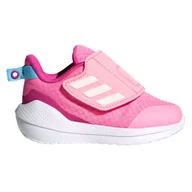 Buty dla dziewczynek - Buty dziecięce Adidas EQ21 Run 2.0 AC sportowe lekkie różowe na rzepy-26,5 - miniaturka - grafika 1