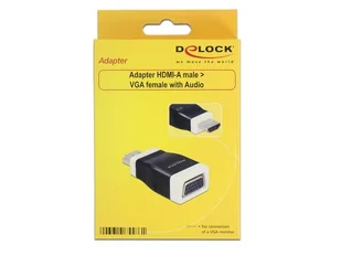 Delock Adapter HDMI-A (M) -> VGA(F) z funkcją audio 65586 - Adaptery i przejściówki - miniaturka - grafika 5