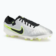 Piłka nożna - Buty piłkarskie męskie Nike Tiempo Legend 10 Pro FG metallic silver/volt/black WYSYŁKA W 24H 30 DNI NA ZWROT - miniaturka - grafika 1