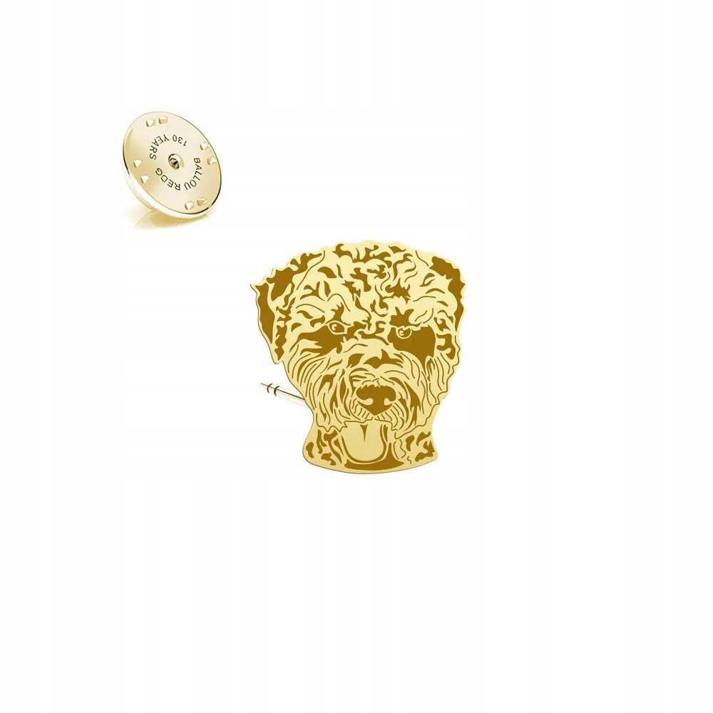 Wpinka Złota z psem Romański Pies 925 Biżuteria Prezent DEDYKACJA GRATIS