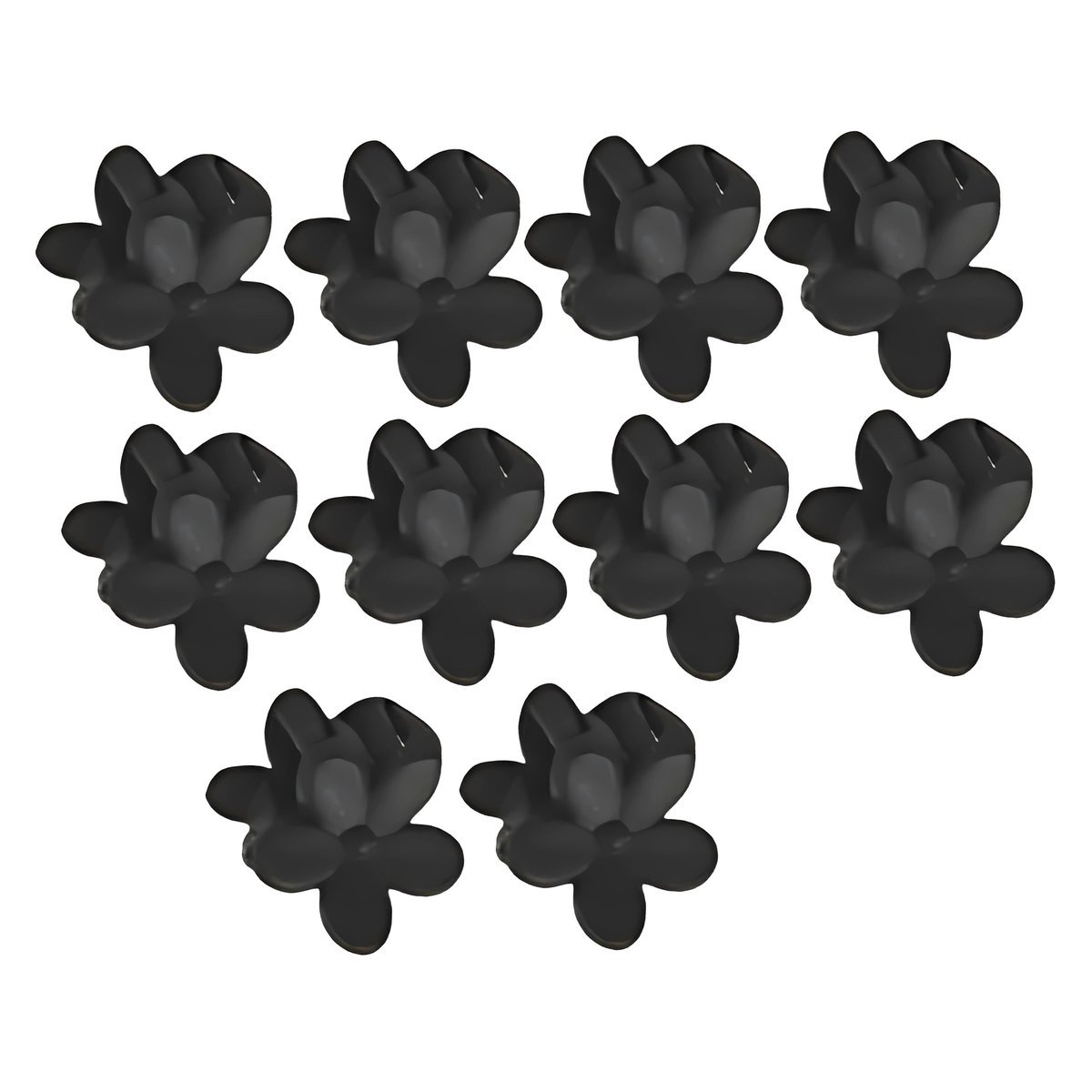 Klamra do Włosów Czarny Zestaw 10 Sztuk mini kwiat spinki Lekkie i Wygodne