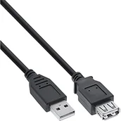 Kable USB - InLine Kabel USB USB A/A 3m Czarny 34603B - miniaturka - grafika 1