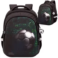 Plecaki szkolne i tornistry - PLECAK SZKOLNY TORNISTER MŁODZIEŻ POJEMNY PIŁKA FOOTBALL DO SZKOŁY [PLECAK21] - miniaturka - grafika 1