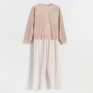 Piżamy damskie - Reserved - Dwuczęściowa piżama - Różowy - miniaturka - grafika 1