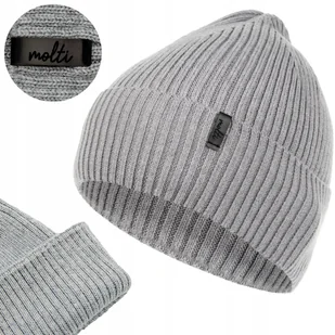 Czapka męska na jesień zimę wiosnę BEANIE CIEPŁA zimowa 55-60 - Czapki męskie - miniaturka - grafika 1