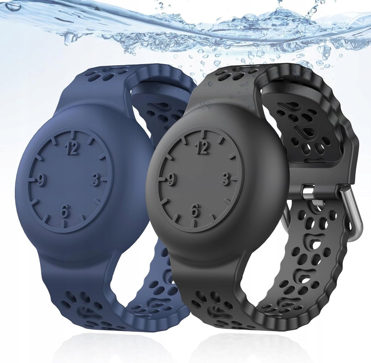 BRANSOLETKI OCHRONNE DO AIRTAG SILIKNOWE DLA DZIECI 2x BRANSOLETKA ZESTAW