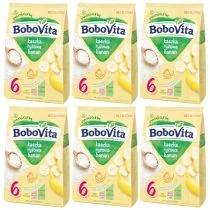 BoboVita Kaszka ryżowa banan po 6 miesiącu zestaw 6 x 180 g - Kaszki dla dzieci - miniaturka - grafika 1