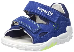 Superfit Sandały Flow, niebieskie/jasnozielone 8010, 21 EU, Niebieski jasnozielony 8010, 21 EU - Buty dla chłopców - miniaturka - grafika 1