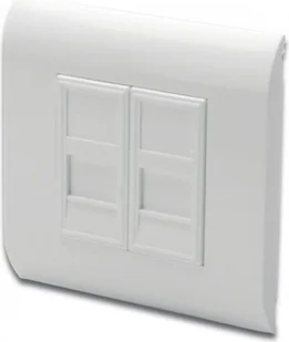 Digitus ramka 80x80mm z adapterami 2x 22,5mm 2x Keystone DN-93802 DN93802 - Pozostałe akcesoria sieciowe - miniaturka - grafika 1