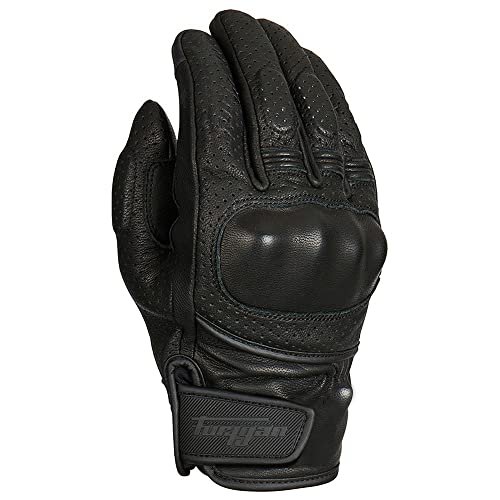 Furygan LR Jet Vented D3O - Dotykowy - 100% kozia skóra - męskie lekkie rękawice motocyklowe - METACARPES D3O Protector - Urban Touring Adventure Black