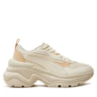 Sneakersy damskie - Sneakersy Puma Cilia Wedge 393915 11 Beżowy - miniaturka - grafika 1