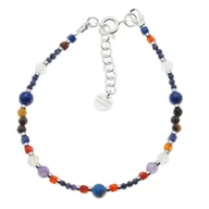 Bransoletki - Bransoletka znak zodiaku panna - mix kamieni i srebro - miniaturka - grafika 1