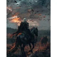 Rękodzieło - TEMU Zestaw do Malowania Pełnymi Sztucznymi Diamentami 5D DIY - Dla Początkujących Dorosłych, Wiedźminowa Sztuka z Diamentów, Błyszczące Kamienie, na - miniaturka - grafika 1