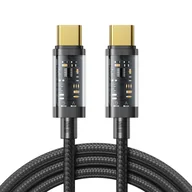 Kable USB - Joyroom kabel przewód USB Typ-C - USB Typ-C 100W 1,2m czarny S-CC100A12 - miniaturka - grafika 1