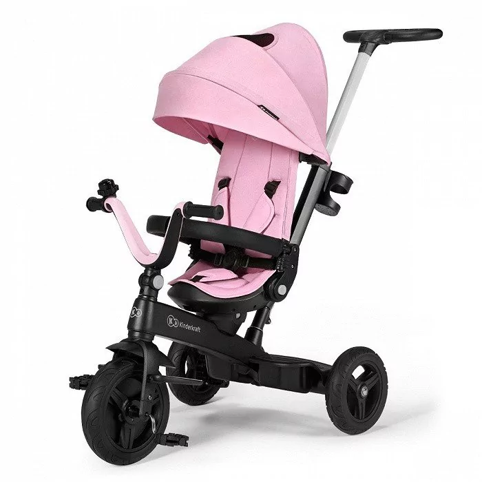 KinderKraft wózek trójkołowy Twipper różowy