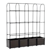 Pozostałe akcesoria do uprawy roślin - Skrzynia uprawowa + stojak zaokrąglony GROW ROUND SET L 168x42x180cm - CULTIVO - miniaturka - grafika 1