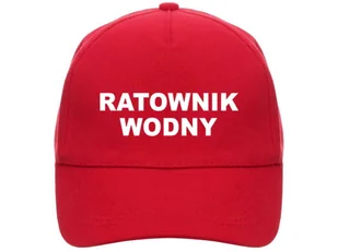 Czapka comfort RATOWNIK WODNY czerwona - Czapki męskie - miniaturka - grafika 1