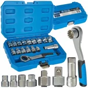 Zestawy narzędziowe - Geko Zestaw Nasadek Przelotowych Spline 10-24MM 17EL. Crv G13552 - miniaturka - grafika 1