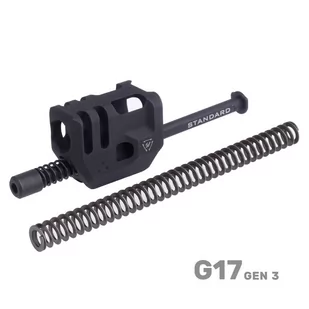 Strike Industries - Kompensator Mass Driver Comp do Glock 17 Gen3 - Czarny - SI-G3-MDCOMP-S - Osprzęt do wiatrówek - miniaturka - grafika 1