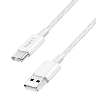 LogiLink CU0320 kabel USB USB 2.0 0,5 m USB A USB C Biały - Kable komputerowe i do monitorów - miniaturka - grafika 1