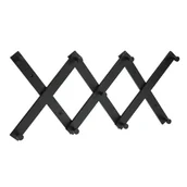 Wieszaki i stojaki - Wieszak ścienny składany czarny 60 cm - miniaturka - grafika 1