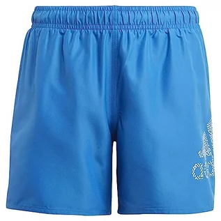 Kąpielówki dla chłopców - adidas Chłopięce logo Clx szorty kąpielowe, Jasny Royal/Wonder Blue, 7-8 lat - grafika 1