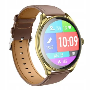 HOCO Y22 smartwatch AMOLED złoty szampański - Smartwatch - miniaturka - grafika 1