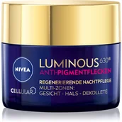 Kremy do twarzy - NIVEA Cellular Luminous630 Night krem do twarzy 50ml - miniaturka - grafika 1