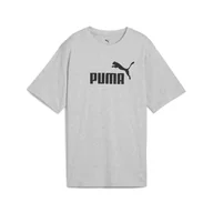 Koszulki sportowe damskie - Damska luźna koszulka Essentials z logo No.1 PUMA Light Gray Heather - miniaturka - grafika 1