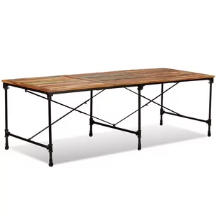 vidaXL Stół jadalniany z litego drewna odzyskanego, 240 cm - Stoły - miniaturka - grafika 1