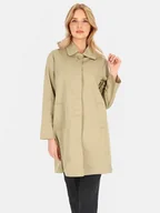 Płaszcze damskie - JEDNORZĘDOWY PŁASZCZ DAMSKI PRZEJŚCIOWY Z KOŁNIERZYKIEM - miniaturka - grafika 1