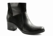 Botki damskie - Czarne botki damskie sk��ra Carinii S4175_-E50-360 modne r.36 - miniaturka - grafika 1
