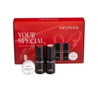 Zestawy kosmetyków damskich - NeoNail Your Special Trio zestaw do manicure hybrydowego z pyłkiem - miniaturka - grafika 1