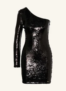 Armani Exchange Sukienka Z Odkrytymi Ramionami Z Cekinami schwarz - Sukienki - miniaturka - grafika 1