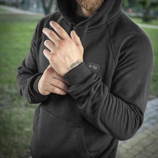 M-Tac - Bluza Hoodie Cotton Raglan - Czarna - 20483002 - Odzież taktyczna i umundurowanie - miniaturka - grafika 14