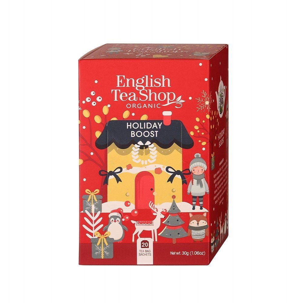 Herbata owocowo-ziołowa świąteczna Holiday Boost 20 sztuk English Tea Shop